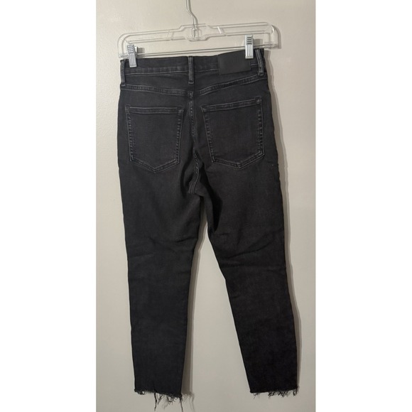 Everlane High-Rise Skinny Button Fly Jeans Black Size 27 Stretch - Picture 2 of 7